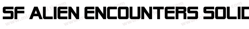SF Alien Encounters Solid Regular字体转换
